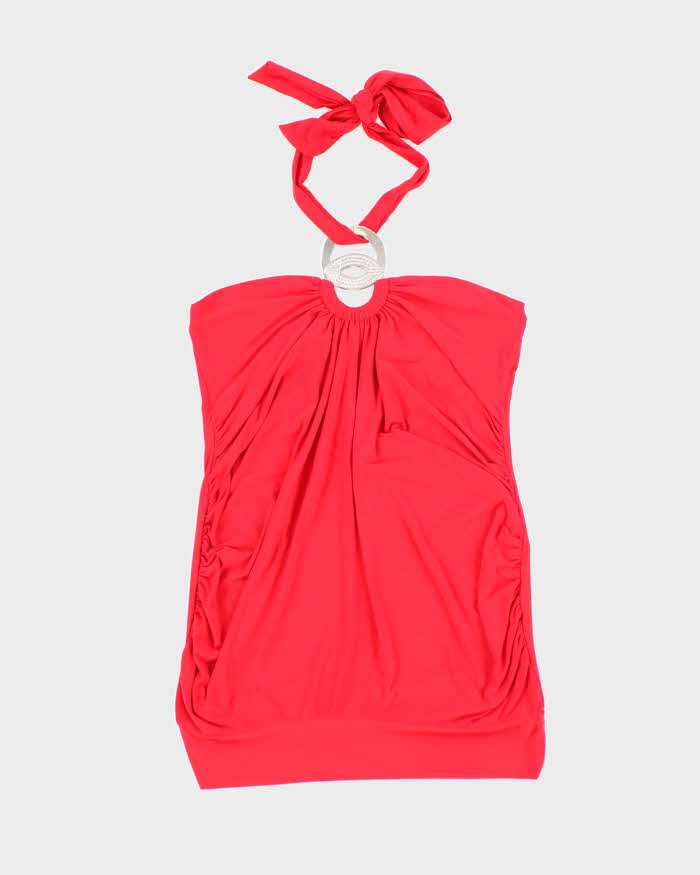 Vintage Y2k 00s Suzy Halter Neck Top - S