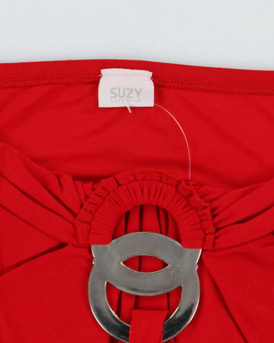 Vintage Y2k 00s Suzy Halter Neck Top - S