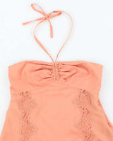 Vintage Y2k 00s DKNY Silk &amp; Cotton Top - S