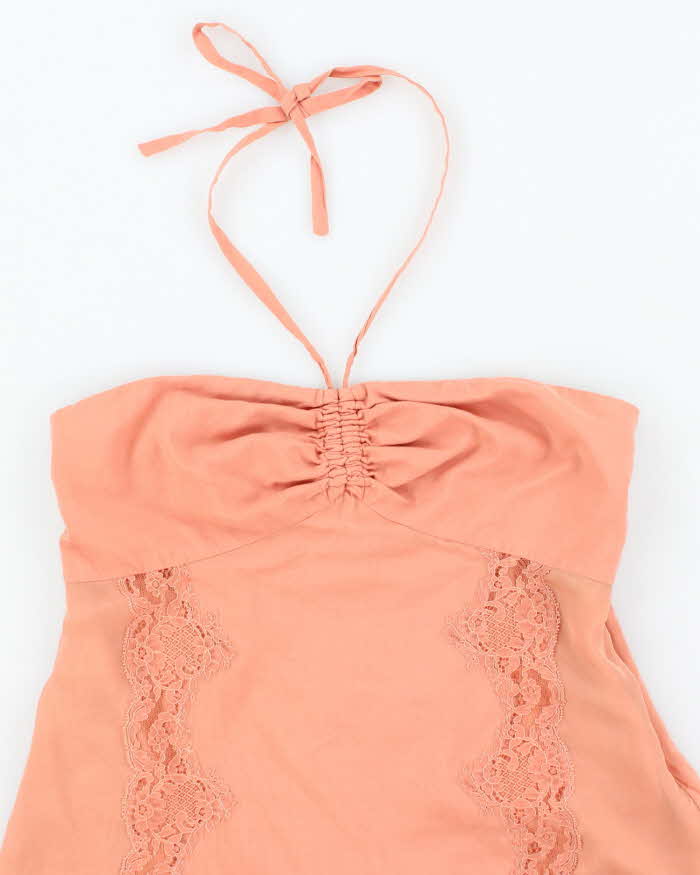 Vintage Y2k 00s DKNY Silk &amp; Cotton Top - S