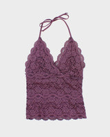 Vintage Y2k 00s Dynamite Lace Halter Neck Top - XS