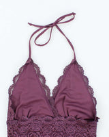 Vintage Y2k 00s Dynamite Lace Halter Neck Top - XS