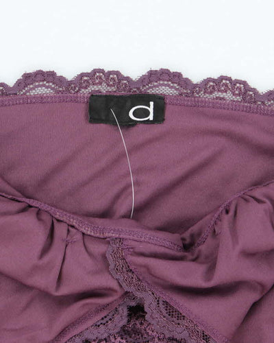 Vintage Y2k 00s Dynamite Lace Halter Neck Top - XS