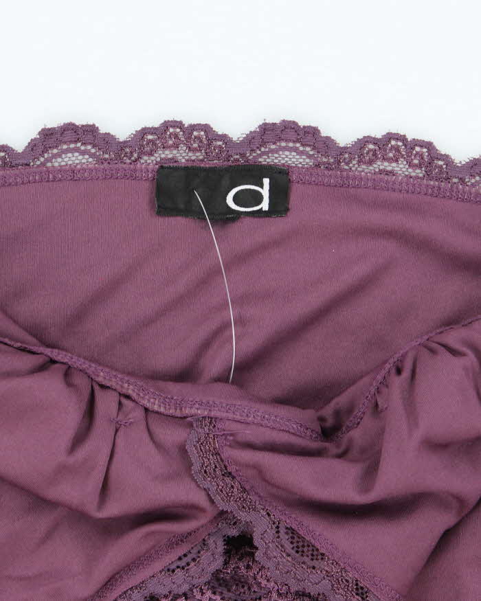 Vintage Y2k 00s Dynamite Lace Halter Neck Top - XS