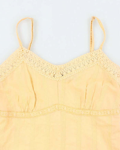 Vintage Y2k 00s Reitmans Yellow Cami - S