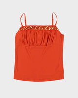 Vintage Y2k 00s Girdear Sequin Cami - S