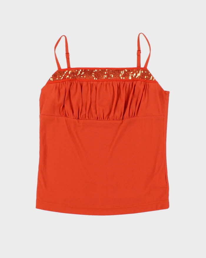 Vintage Y2k 00s Girdear Sequin Cami - S