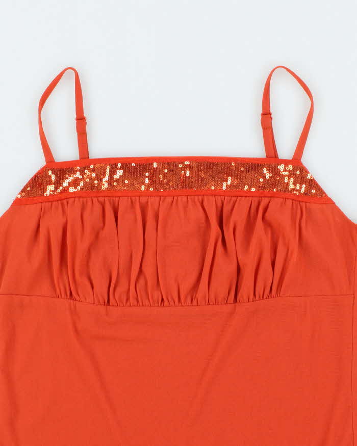 Vintage Y2k 00s Girdear Sequin Cami - S