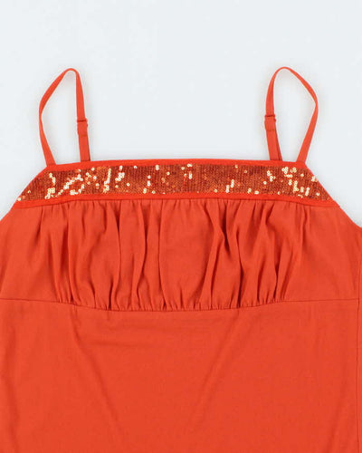 Vintage Y2k 00s Girdear Sequin Cami - S