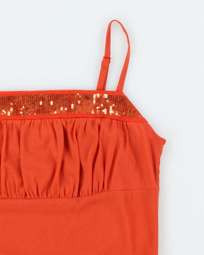 Vintage Y2k 00s Girdear Sequin Cami - S