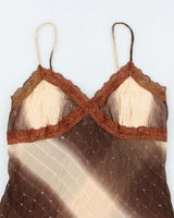 Vintage Y2k 00s Suzy Sequin Sheer Cami - M