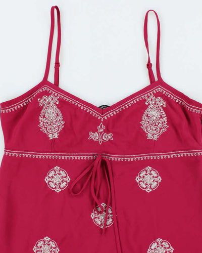 Vintage Y2k 00s Mariposa Handkerchief Hem Cami - M