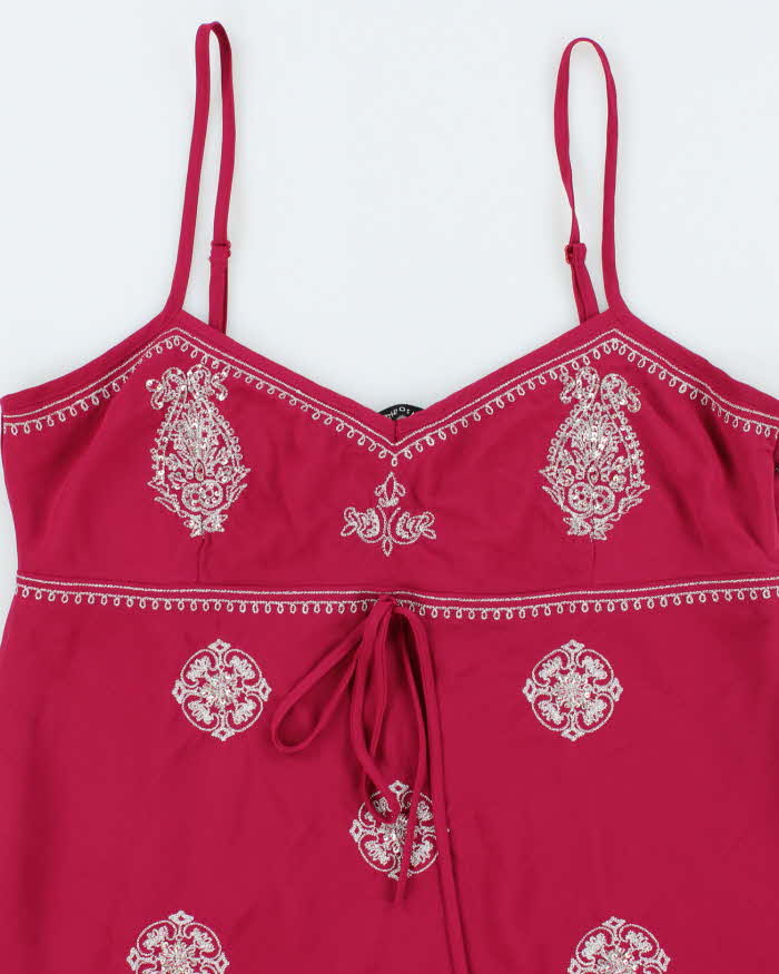 Vintage Y2k 00s Mariposa Handkerchief Hem Cami - M