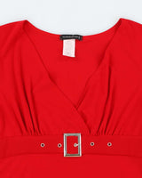 Vintage Y2k 00s Fairweather Buckle Detail Top - S