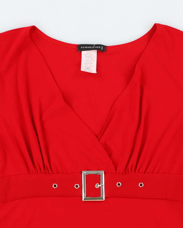 Vintage Y2k 00s Fairweather Buckle Detail Top - S
