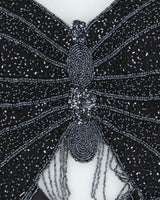 Vintage Y2k 00s Butterfly Beaded Backless Top - XS
