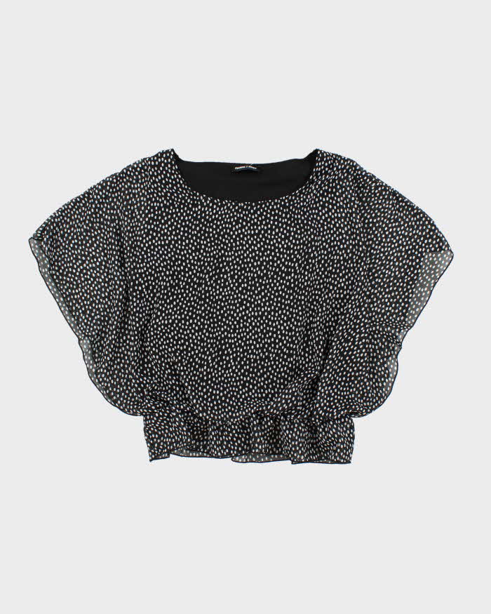 Vintage Y2k 00s Frankie &amp; Missy Polka Dot Batwing Top - L