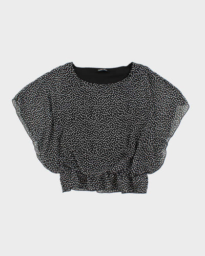 Vintage Y2k 00s Frankie & Missy Polka Dot Batwing Top - L