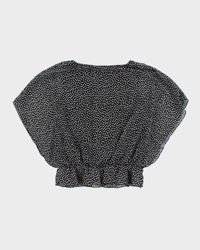 Vintage Y2k 00s Frankie &amp; Missy Polka Dot Batwing Top - L
