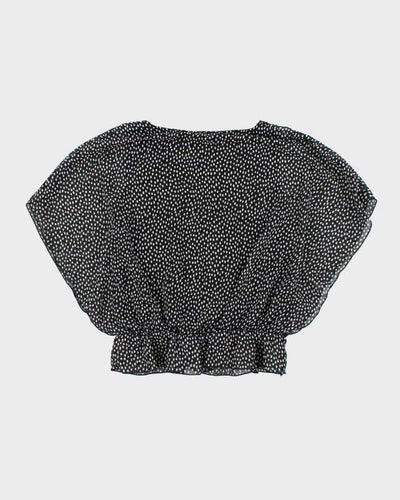 Vintage Y2k 00s Frankie & Missy Polka Dot Batwing Top - L
