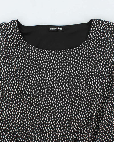 Vintage Y2k 00s Frankie & Missy Polka Dot Batwing Top - L