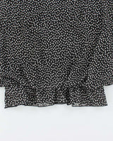 Vintage Y2k 00s Frankie &amp; Missy Polka Dot Batwing Top - L