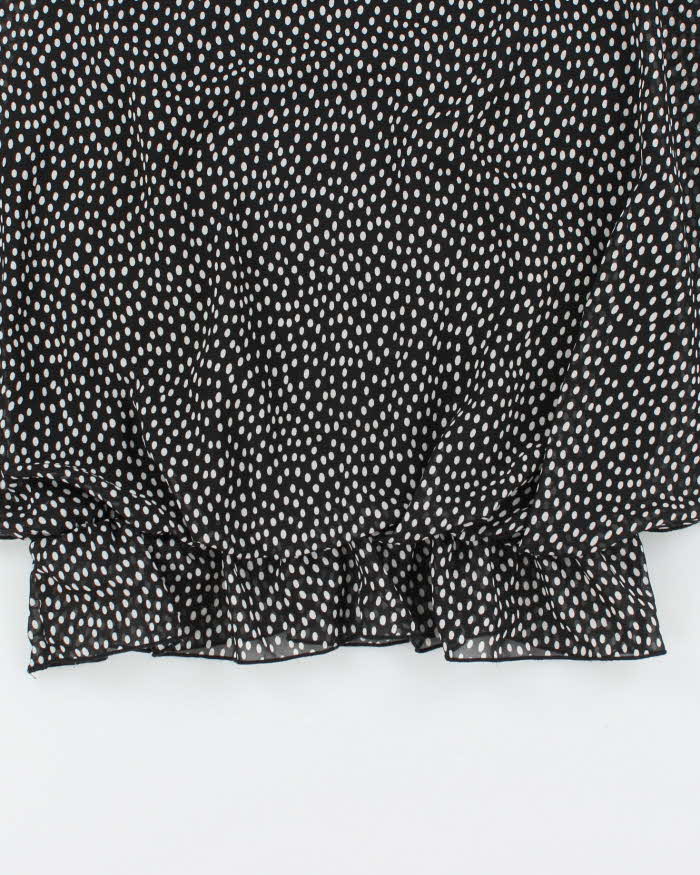 Vintage Y2k 00s Frankie &amp; Missy Polka Dot Batwing Top - L