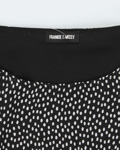 Vintage Y2k 00s Frankie & Missy Polka Dot Batwing Top - L