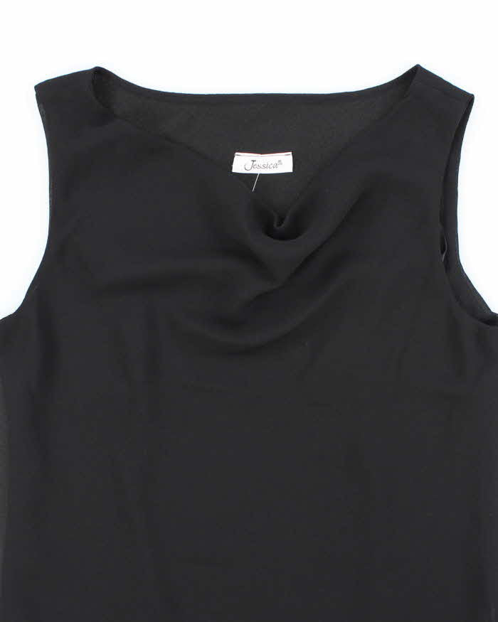 Vintage 90s Jessica Cowl Neck Top - L