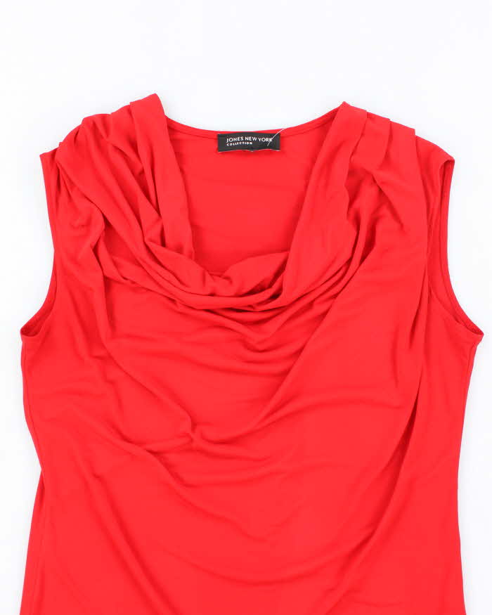 Vintage Y2k 00s Jones New York Cowl Neck Top - L