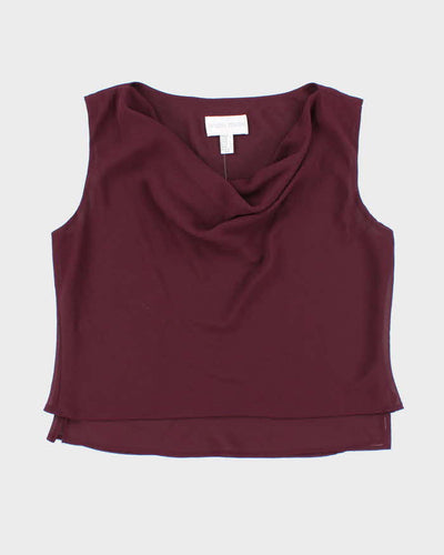 Vintage 90s Vanessa Stevens Cowl Neck Top - L