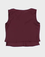 Vintage 90s Vanessa Stevens Cowl Neck Top - L