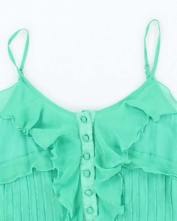 Vintage Y2k 00s Gather Ruffle Cami - S