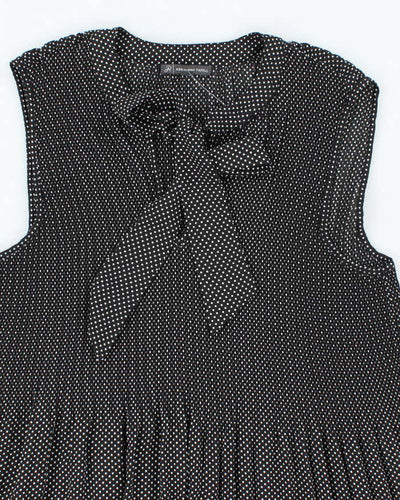 Vintage 00s Adrianna Papell Polka Dot Blouse - M