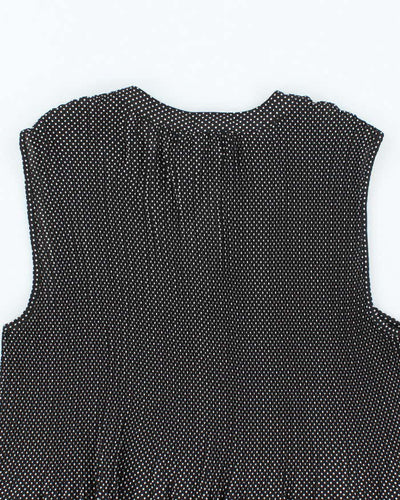 Vintage 00s Adrianna Papell Polka Dot Blouse - M