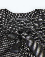 Vintage 00s Adrianna Papell Polka Dot Blouse - M