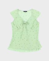 Vintage Y2k 00s Ricki's Polka Dot Blouse - M