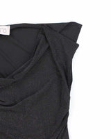 Vintage 90s Rio Collection Sparkly Cowl Neck Top - S