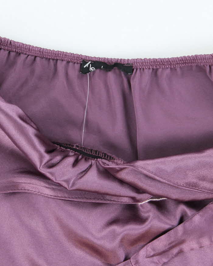 Vintage Y2k 00s Le Chateau Satin Halter Neck Top - XS