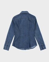 Vintage Y2k 00s Guess Lightweight Denim Blouse - S