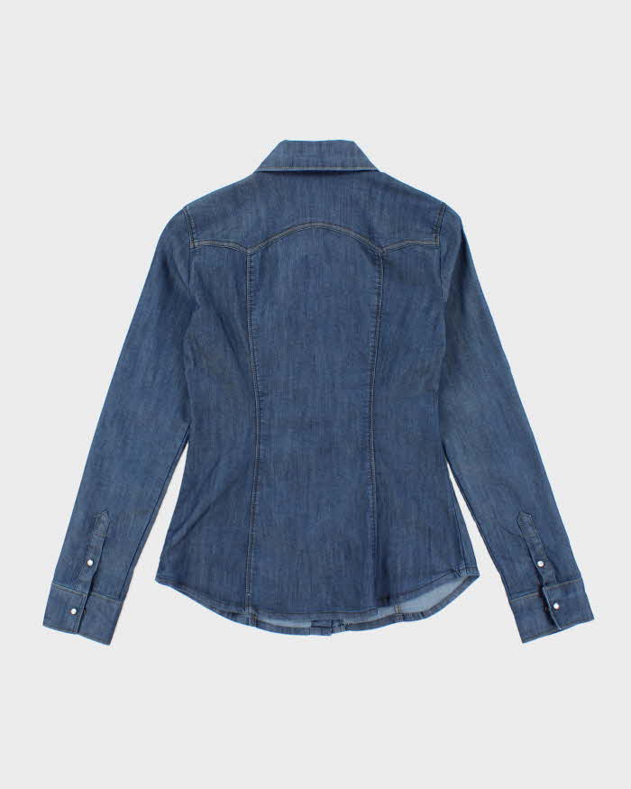 Vintage Y2k 00s Guess Lightweight Denim Blouse - S