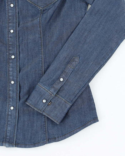 Vintage Y2k 00s Guess Lightweight Denim Blouse - S