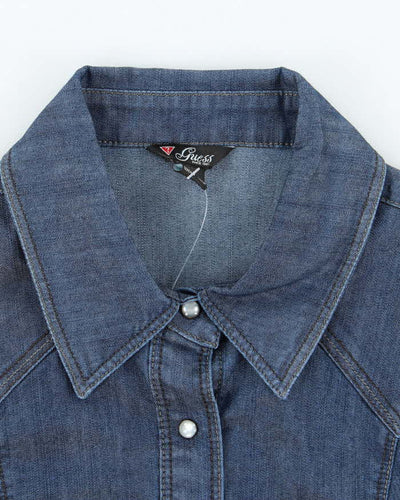 Vintage Y2k 00s Guess Lightweight Denim Blouse - S