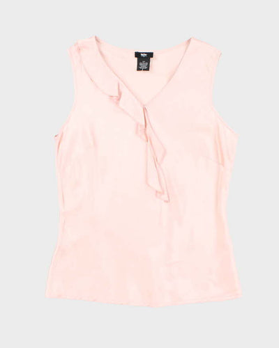 Vintage 00s Mossimo Silk Ruffle Top - S