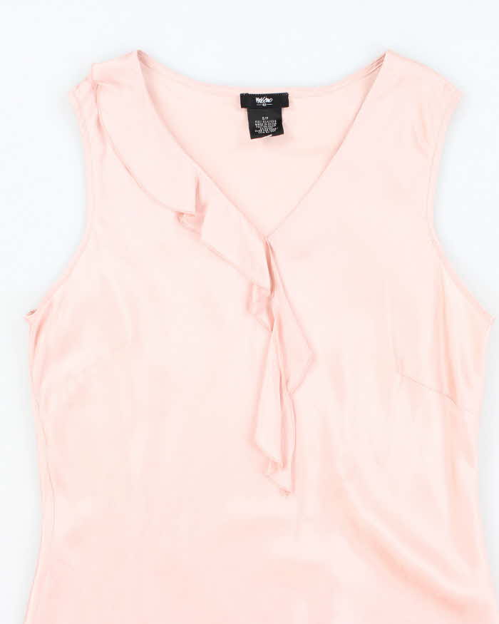 Vintage 00s Mossimo Silk Ruffle Top - S