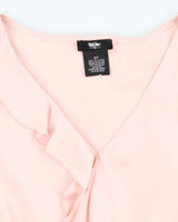 Vintage 00s Mossimo Silk Ruffle Top - S