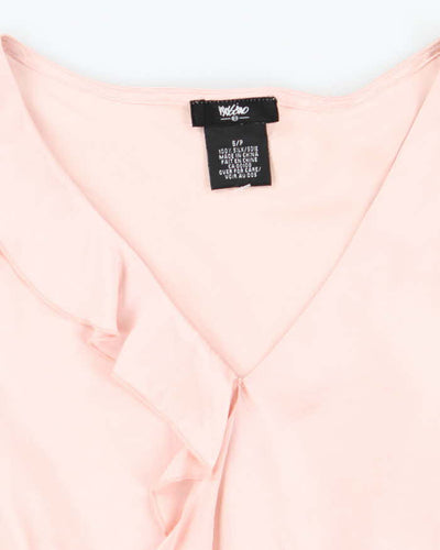 Vintage 00s Mossimo Silk Ruffle Top - S