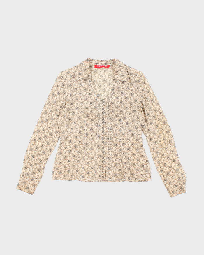 Vintage 90sAnne Klein Silk Blouse - M