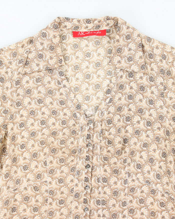 Vintage 90sAnne Klein Silk Blouse - M
