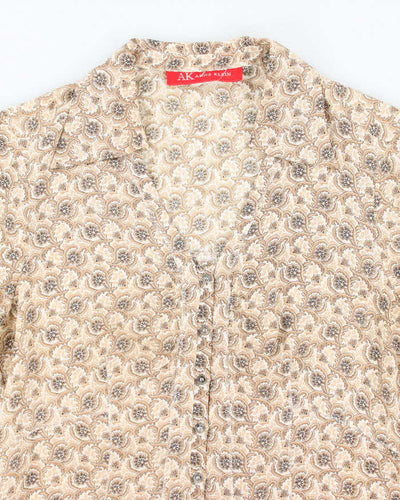 Vintage 90sAnne Klein Silk Blouse - M